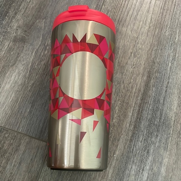 2014 STARBUCKS RED DOT COLLECTION STAINLESS STEEL TRAVEL TUMBLER MUG CUP - Picture 1 of 4